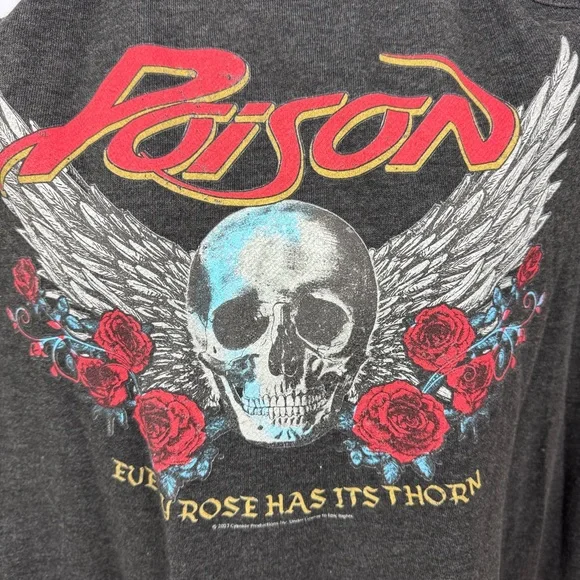 Torrid Poison Cutout Cold Shoulder Graphic Sweatshirt Vinyl Icons 3X NWT - Picture 8 of 14